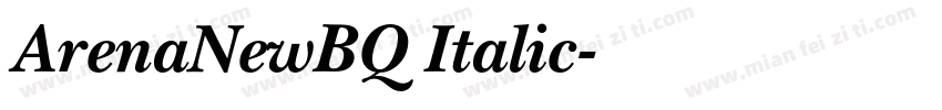 ArenaNewBQ Italic字体转换